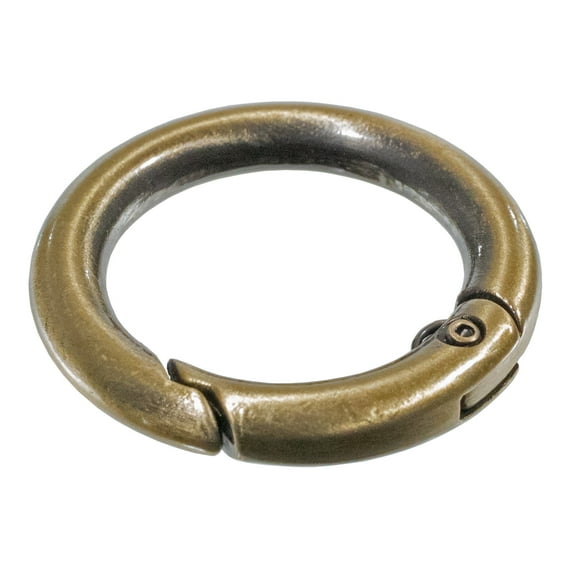 Paracord Planet Spring Gate O-Ring - 3/4 Inch Gold, Bronze, & Silver - 1 Inch Matte Silver - Multiple Pack Sizes Available