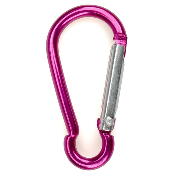 Paracord Planet Spring Opening Carabiners – Aluminum EDC Accessory Clips – 6 Vibrant Colors – Magenta, 10 Pack