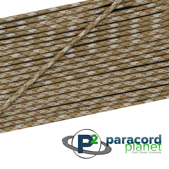 Paracord Planet Type III 7 Strand 550lb Nylon Paracord - 10, 25, 50, 100 Foot Hanks and 250, 1000 Foot Spools - Large Variety of Colors and Patterns