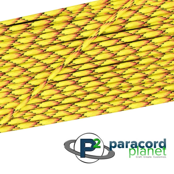 Paracord Planet Type III 7 Strand 550lb Nylon Paracord - 10, 25, 50, 100 Foot Hanks and 250, 1000 Foot Spools - Large Variety of Colors and Patterns