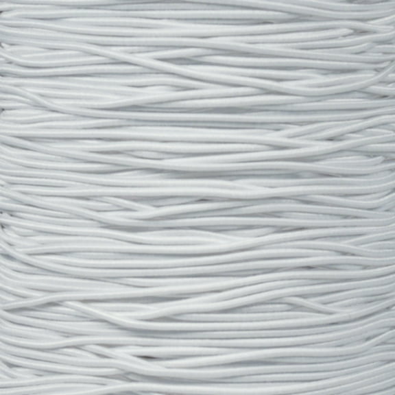 Paracord Planet White 1/16" Nylon Elastic Stretch String - 10-100 Foot Hanks