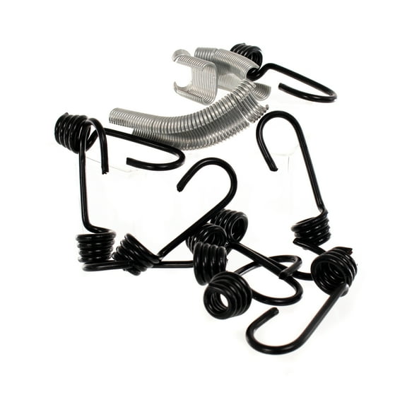 Paracord Planet Wire Hooks and Hog Rings – Multiple Gauges and Sizes – 100 Packs – Elastic Shock Cord Hooks ½ & ¾ inch