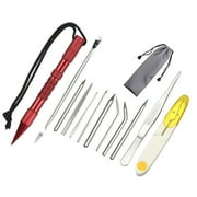 Paracord Stitching Set Lacing Stitching Needle Smoothing Tool Knotter Tool for Bracelets and Leatherwork