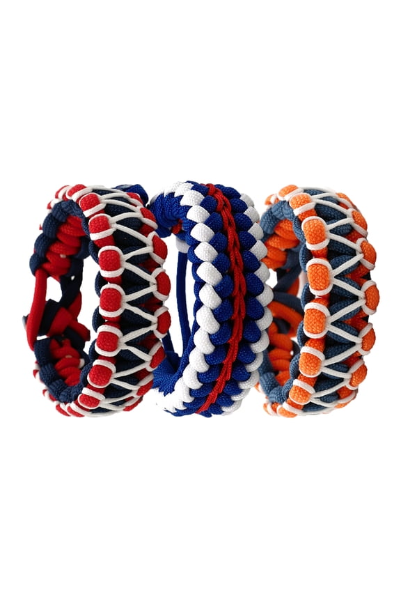 Paracord Survival Bracelet Adjustable Glow in The Dark Emergency Accessories for Hiking, Camping, Fishing