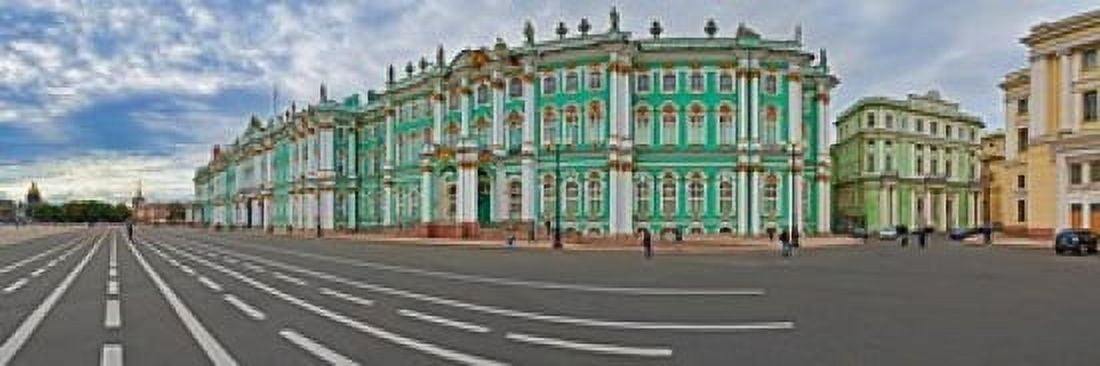 Parade Ground in front of a museum Winter Palace State Hermitage Museum Palace Square St Petersburg Russia Canvas Art - Panoramic Images (36 x 12)