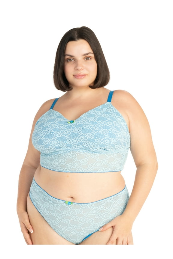 Lace Bralette Set, Sizes XS to 3XL