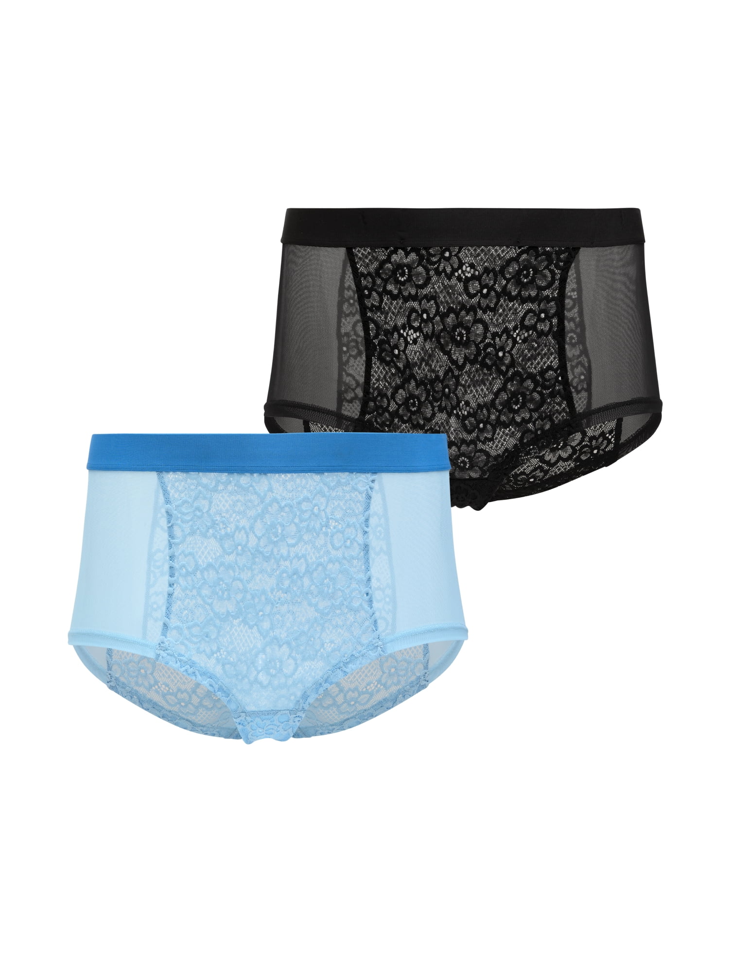 Parade Lace Mesh Boyshort Underwear, 2-Pack, Sizes XS to 3XL