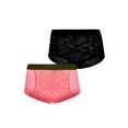 thumbnail image 1 of Parade Lace Mesh Boyshort Underwear, 2-Pack, Sizes XS to 3XL, 1 of 10
