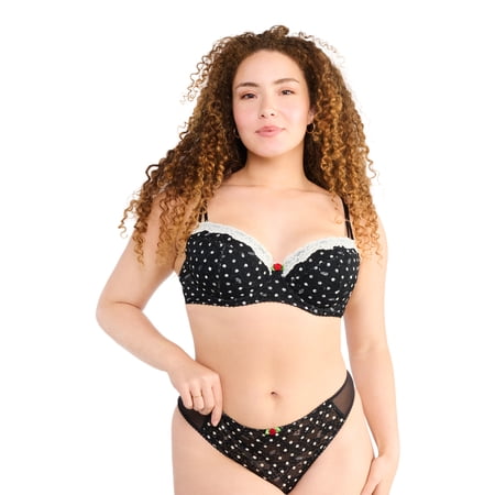 Parade Mesh Lace Demi Bra Set, Sizes X to 3XL