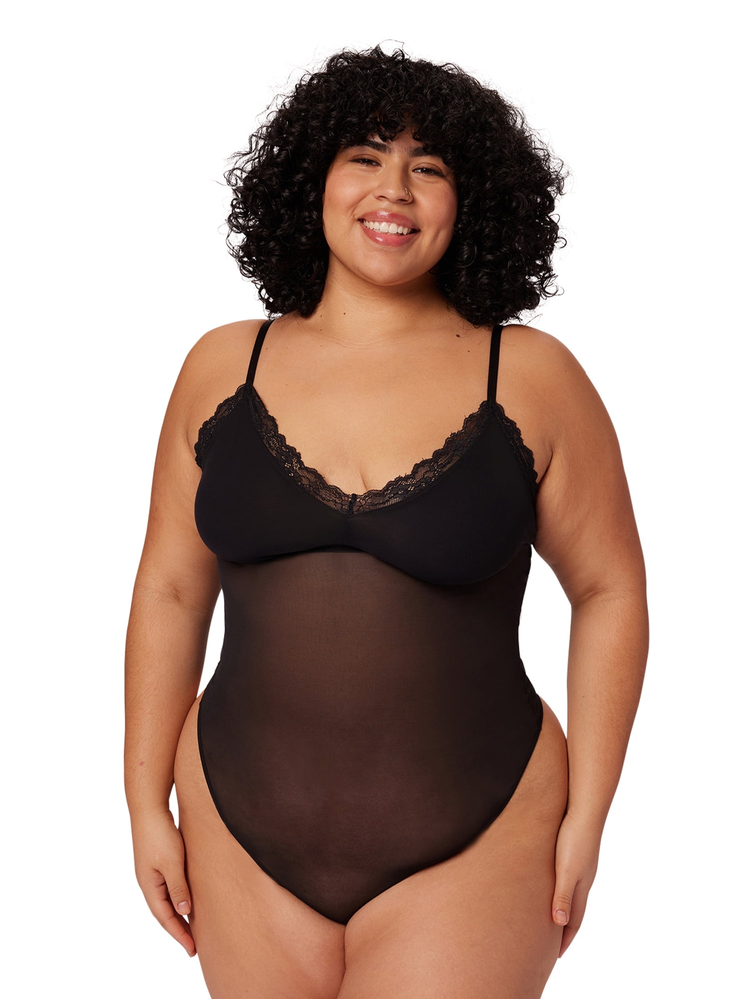 Parade Mesh Lined Cups Bodysuit Sizes XS to 3XL Walmart