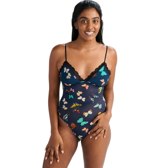 Parade Mesh Lined Cups Bodysuit, Sizes XS to 3XL