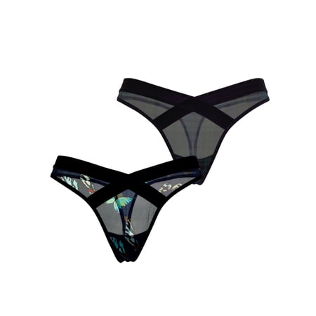 Parade Mesh Strappy Thong Underwear, 2-Pack, Sizes XS to 3XL