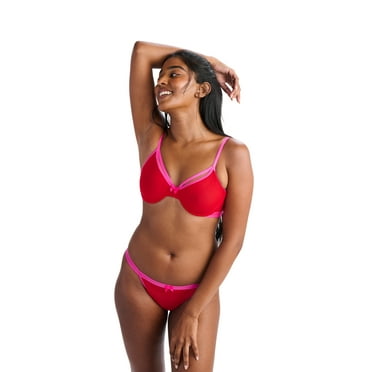 Parade Mesh Underwire Bra and Cheeky Set, Sizes XS to 3XL