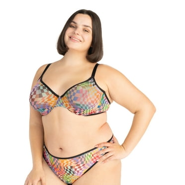Parade Mesh Underwire Set, Sizes XS to 3XL
