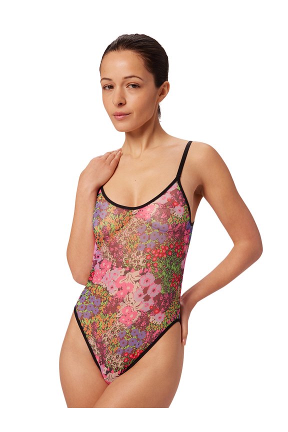 Mesh Unlined Bodysuit, Sizes XS to 3XL