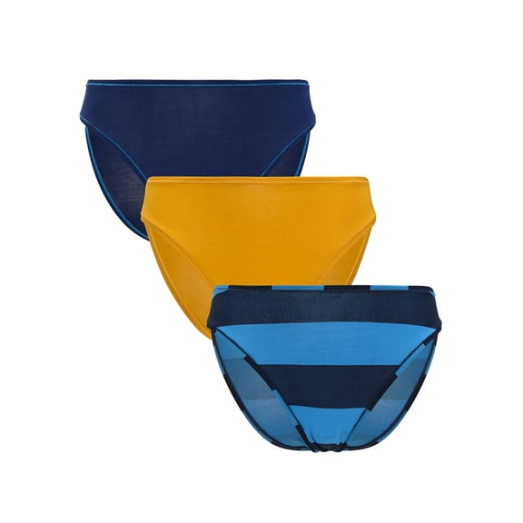 Parade Modal High Cut Cheeky Underwear, 3-Pack, Sizes XS to 3XL