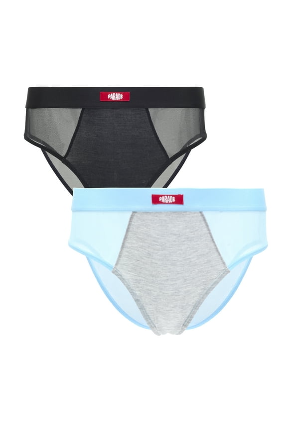 Modal & Mesh High Cut Cheeky Underwear, 2-Pack, Sizes XS to 3XL