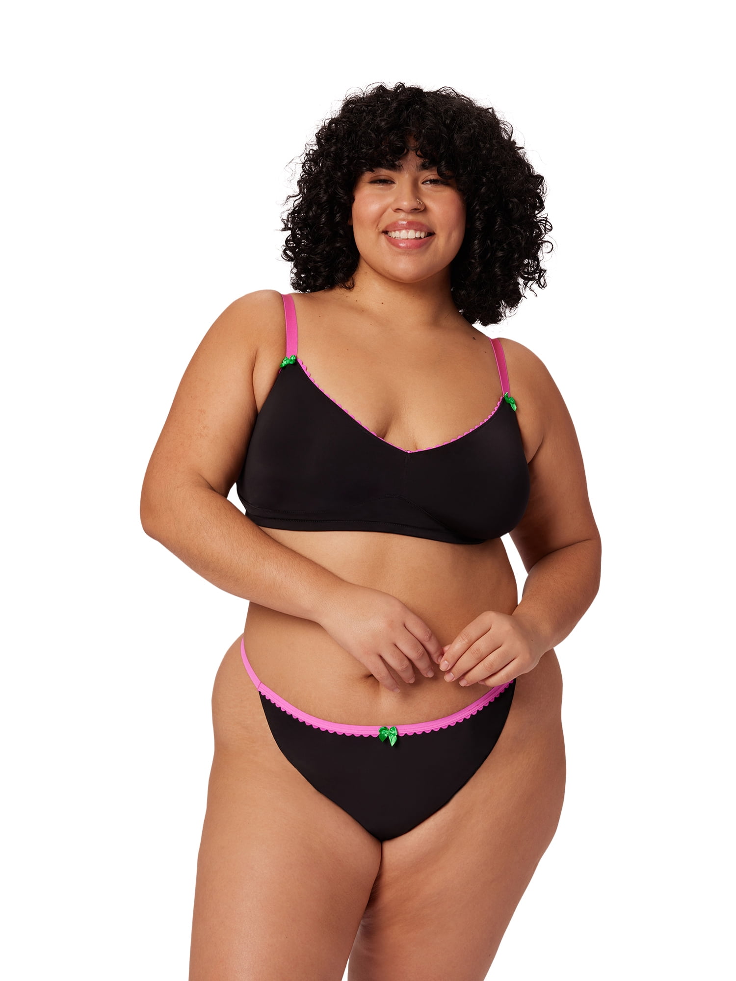 Parade Triangle Bralette and Thong Set, Sizes XS to 3XL