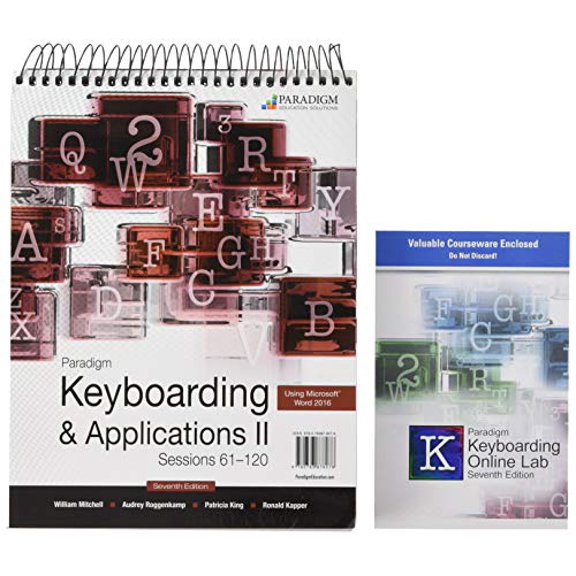 Pre-Owned Paradigm Keyboarding II: Sessions 61-120: Text Paperback