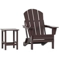 thumbnail image 1 of Paradise 2-Piece Set Classic Folding Adirondack Chair with Outdoor Side Table, 1 of 8