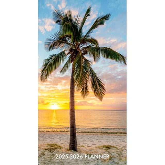 Paradise 2Year 202526 3.5 X 6.5 Monthly Pocket Planner