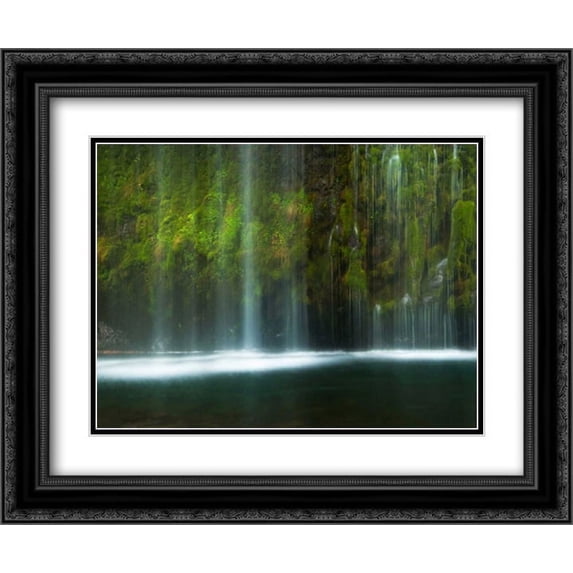 Paradise 2x Matted 24x20 Black Ornate Framed Art Print by Mikaels, Natalie