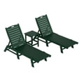 thumbnail image 1 of Paradise 3-Piece Set Adjustable Adirondack Chaise Lounges with Side Table, 1 of 9