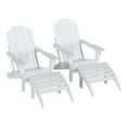 thumbnail image 1 of Paradise 4-Piece Set Classic Folding Adirondack Chair with Footrest Ottoman, 1 of 8