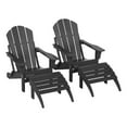 thumbnail image 1 of Paradise 4-Piece Set Classic Folding Adirondack Chair with Footrest Ottoman, 1 of 8
