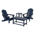 thumbnail image 1 of Paradise 4-Piece Set Folding Adirondack Chair with Coffee Table and Side Table, 1 of 9