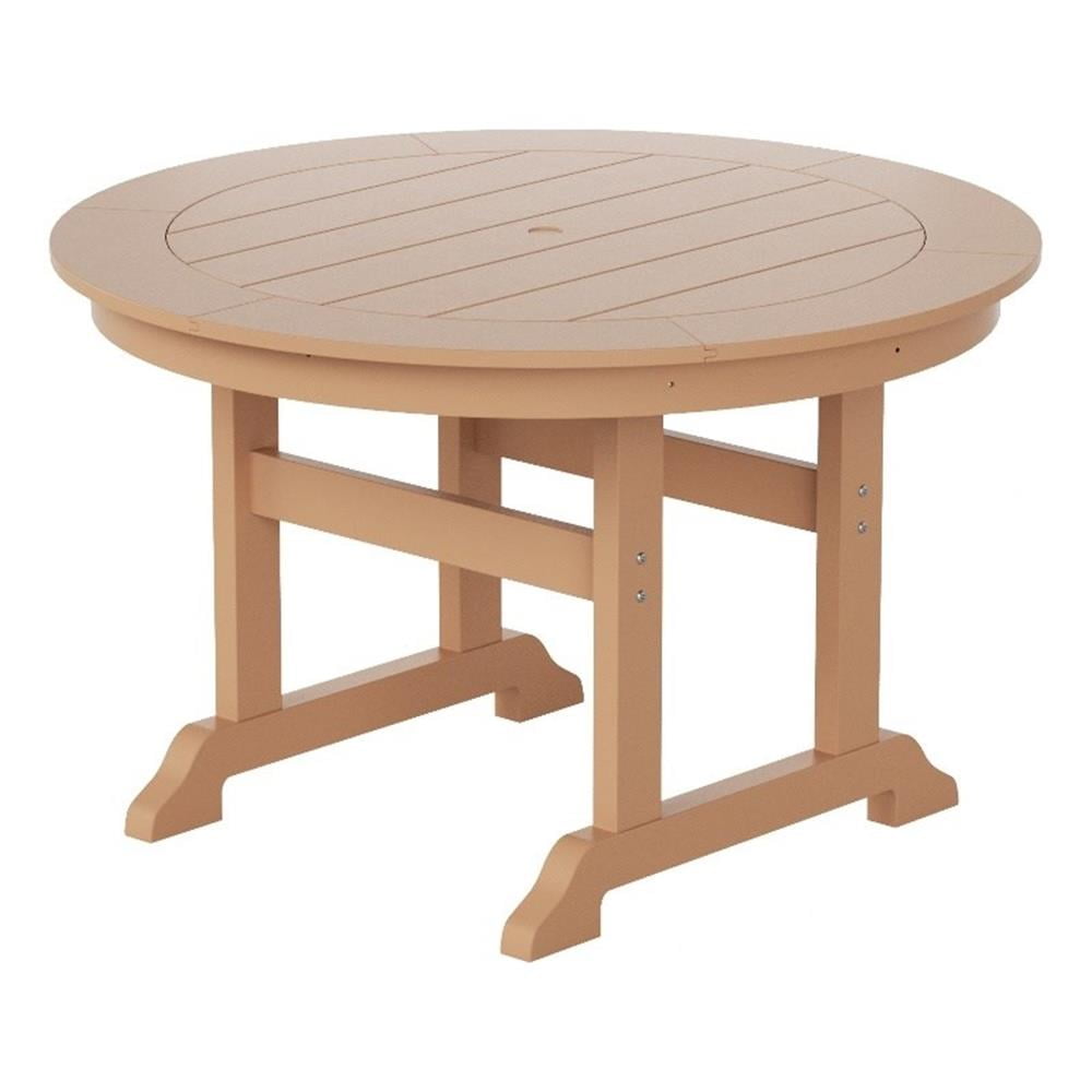 Paradise 47 Round HDPE Plastic Outdoor Dining Table Walmart