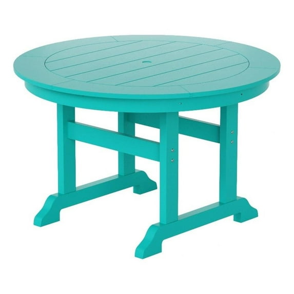 Paradise 47" Round HDPE Plastic Outdoor Dining Table