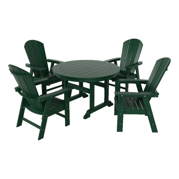 Paradise 5 Piece Round Dining Table and Chair Set