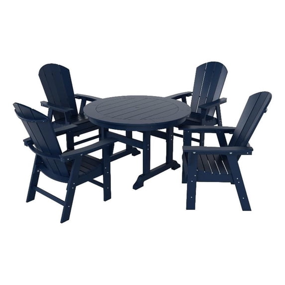 Paradise 5 Piece Round Dining Table and Chair Set