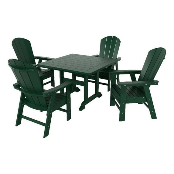Paradise 5 Piece Square Dining Table and Chair Set