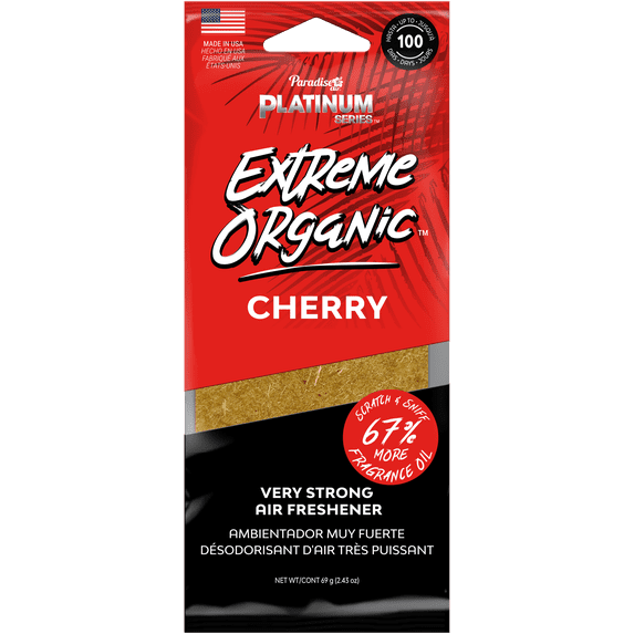 Paradise Air Extreme Organic Under Seat Air Freshener Cherry Fragrance 10 Unit Tray