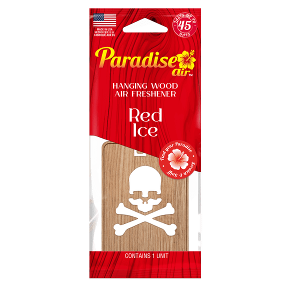 Paradise Air Hanging Wood Red Ice Fragrance 40 Unit Master Case