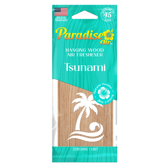 Paradise Air Hanging Wood Tsunami Fragrance 40 Unit Master Case