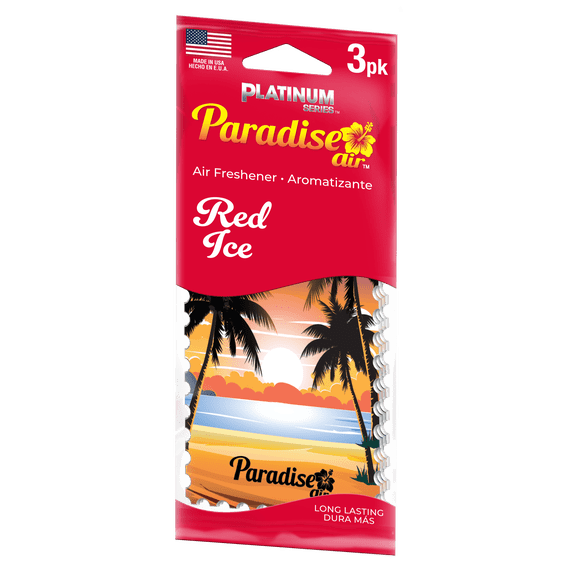 Paradise Air Platinum Series Hanging Paradise Red Ice (6 Packs with 3 Units in Each Pack)