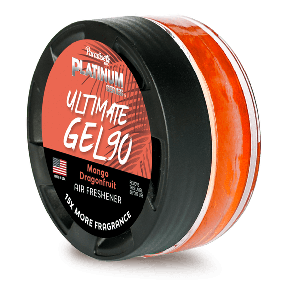 Paradise Air Platinum Series Ultimate Gel 90 Air Freshener, Net Weight 30g, Mango Dragonfruit