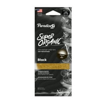 Paradise Air Super Organic Extra Strength Air Freshener, Under the Seat, in the Door Pocket,1.62 oz, Black