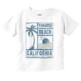 thumbnail image 1 of Paradise Beach California Palm Tree Toddler Boy Girl T Shirt Infant Toddler Brisco Brands 6M, 1 of 1
