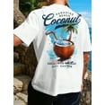 thumbnail image 1 of Paradise Beach Coconut Print Vacation Tee, 1 of 4