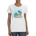 thumbnail image 1 of Paradise Beach Ocean Travels Shaped T-Shirt Women -Image by Shutterstock, Female XX-Large, 1 of 4