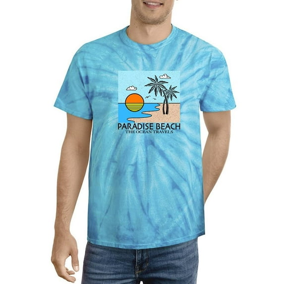 Paradise Beach Ocean Travels Tie Dye Cyclone Men -Image by Shutterstock, Male x-Large