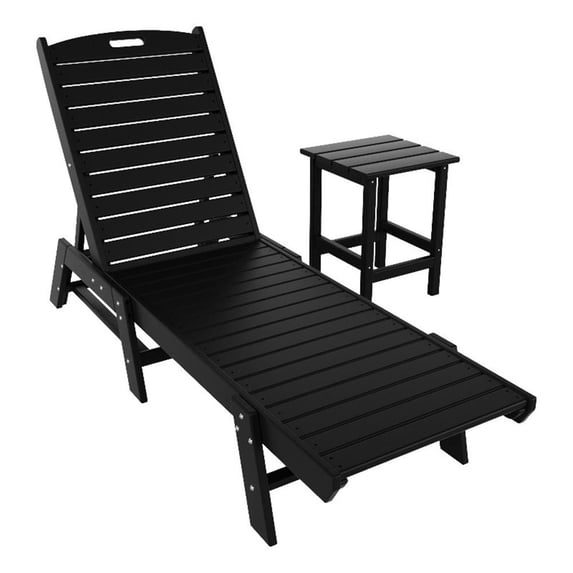 Paradise Classic Adirondack Plastic Outdoor Chaise Lounges (Set of 2)