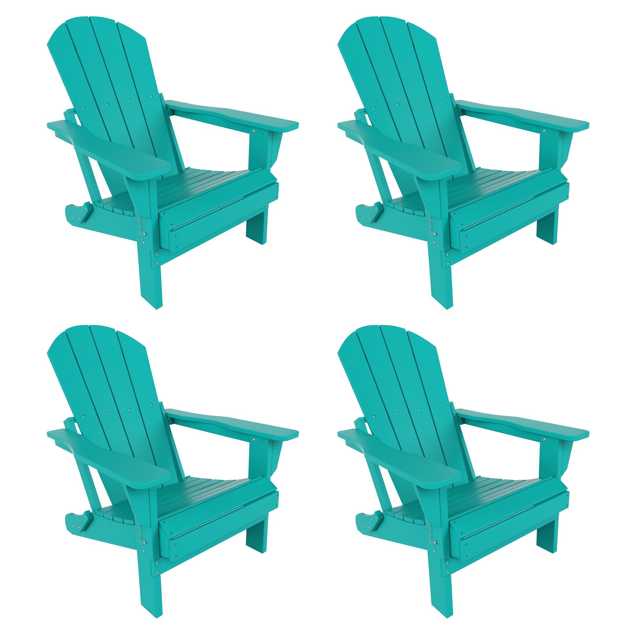 Paradise Classic Folding Adirondack Chair (Set of 4)