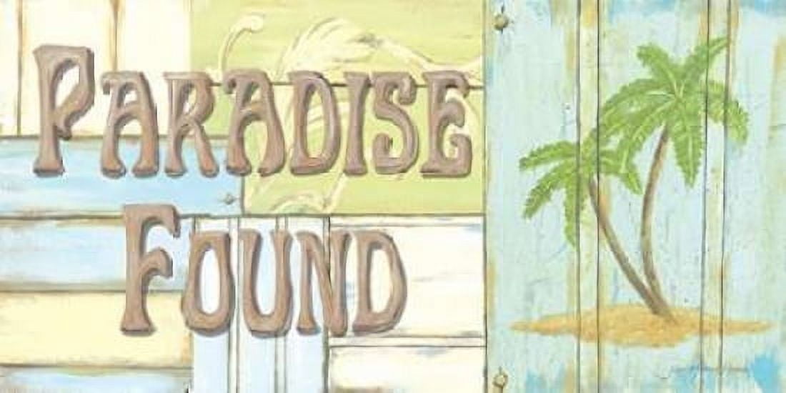 Paradise Found Canvas Art - Jo Moulton (10 x 20)