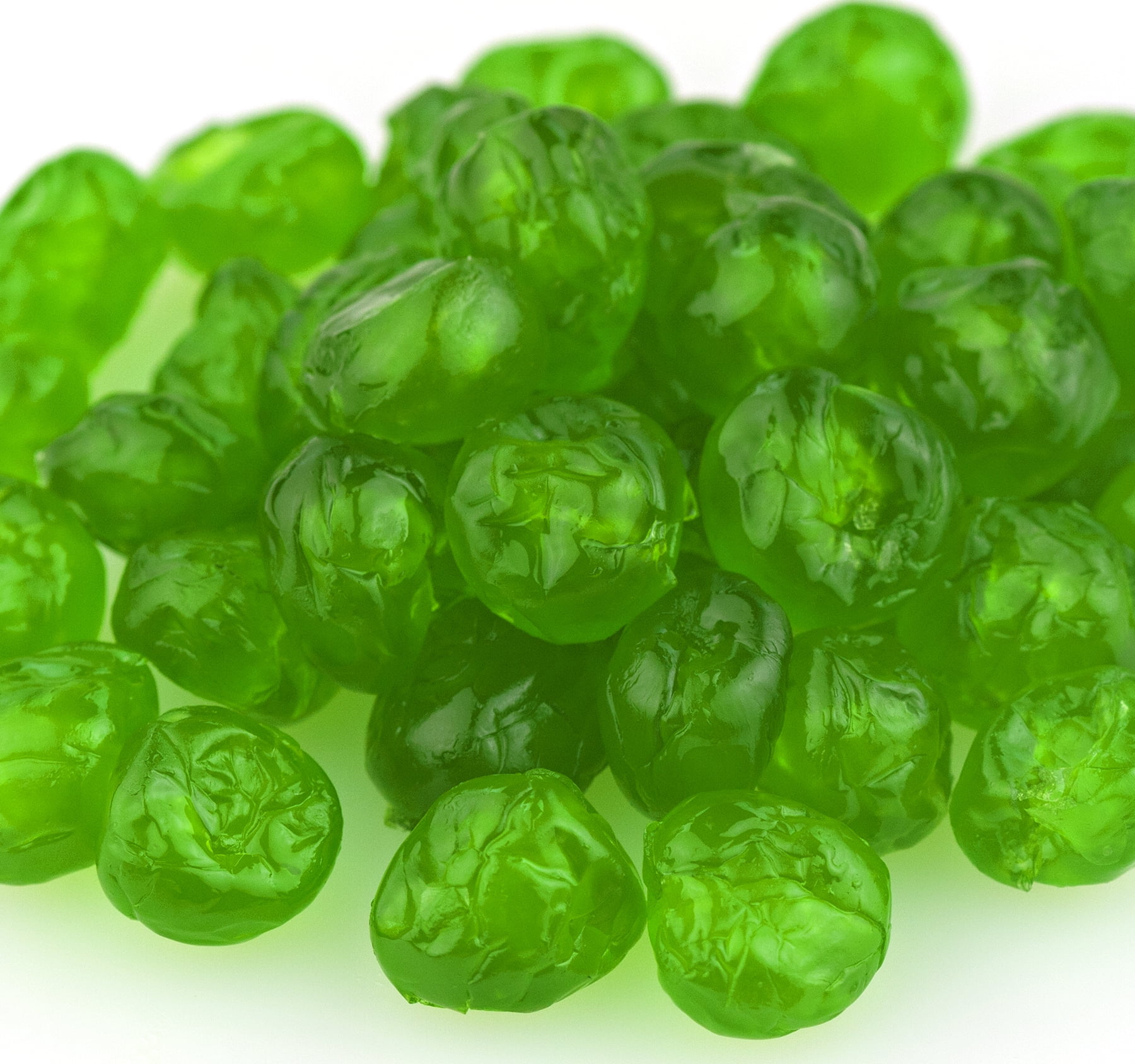 Paradise Fruit Green Whole Sweet Candied Cherries Bulk 30 lb Box