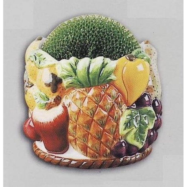 Paradise Fruit Scouring/Brillo Pad Holder & Scour Pad 5226